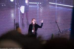 Actress Elena Koreneva movingly recited poetry